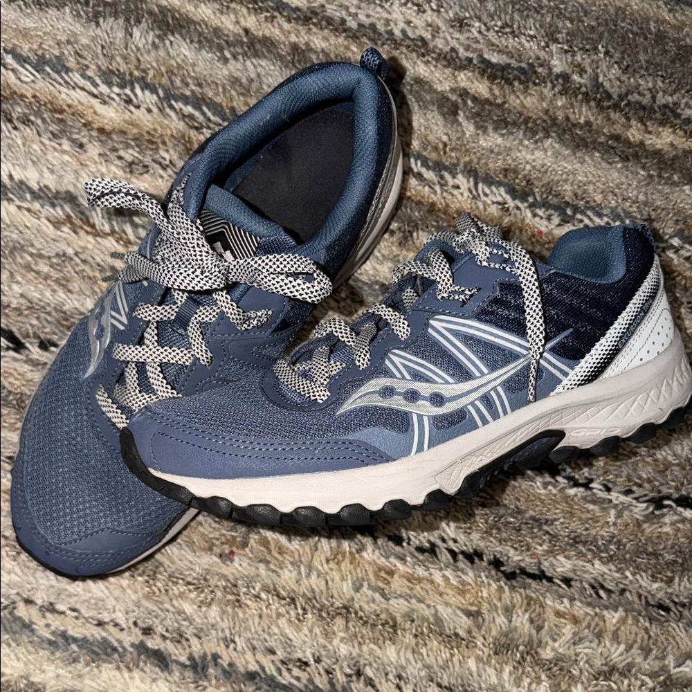 Saucony Excursion TR14 Navy and Gray Trail Running Shoes Men’s 11